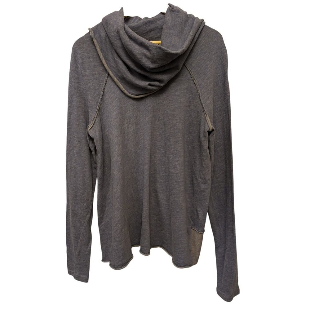 Free People Beach Cowl Neck Knit Pullover Top Cotton Boho Lagenlook